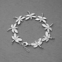 bellissimo bracciale argentato otto libellula donne