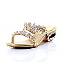 pantofole in pelle / sandali con strass scarpe luna di miele (più colori)