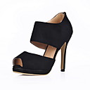semsket stiletto hæl Peep toe pumps / sandaler parti / kveld sko (flere farger)