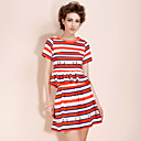 TS Bird Striped Dress
