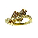 mooie twee lagen zirconia mode-ring (meer kleuren)