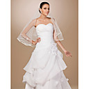 One-tier Tulle Ribbon Edge Elbow Wedding Veil