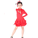 Dancewear Spandex With Ruffles Performance Dresse For Kids More Colors