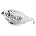 E14 4W 360LM 6000-6500K Natural White Light LED Candle Bulb (85-265V)