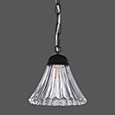 60W Modern Pendant Light with Glass Shade Simple Design