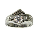 regalo di compleanno grande anello cubic zirconia moda