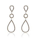 Unique 18K Gold Plated Crystal Fashion Earrings