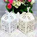 Beautiful Flowers Laser cut Favor Box - Set Of 12(More Colors)