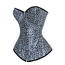 Unique Cotton/Polyester With Printing Strapless Front Busk Closure Corsets Shapewear