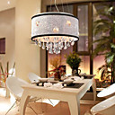 Künstlerische Kristall Pendelleuchten mit 5 Lichter in Fabric Shade