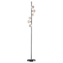 luzes de vidro contemporâneo chão com 5 luzes LED branco tons