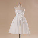 A-line Knee-length One Shoulder Flower Girl Dress