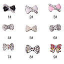 10pcs 3d style de bowknot diamant en plastique décoration d'art d'ongle