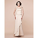 Trumpet/Mermaid Off-the-shoulder Floor-length Satin Mother of the Bride Dress