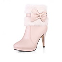 Suede Stiletto Heel Ankle Boots With Bowknot Party / Evening Shoes (More Colors)