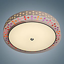 40W Comtemporary Round Acrylic Flush Mount in Stars Design