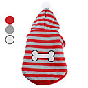 stipendio osso cappotto con cappuccio caldo per i cani (XS-XL, colori assortiti)