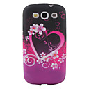 hjerte blomstermønster TPU tilfældet for Samsung Galaxy S3 i9300 (multi-farve)