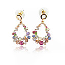 Gorgeous 18K Gold Plated Crystal Drops Earrings
