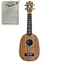 hanknn - piña zebrano ukelele soprano con funda