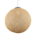 Globe Shaped 1-Light Pendant Light Eletroplate Finish (D15.7)
