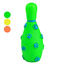 Quietschen Gummi Bowling Spielzeug für Hunde (zufällige Farbe)