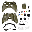 Replacement Carbon Fiber Style Housing Case for Xbox 360 Wireless Controller (Army Green)