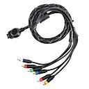 Gold Plated Shielded Video and Audio AV Component Cable for PS3 (160cm)