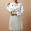 Delicate Langarm Satin besonderen Anlass Jacke / Hochzeit Wrap (mehr Farben)
