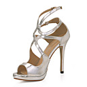 belle similpelle sandali tacco a spillo con fibbia party / scarpe da sera