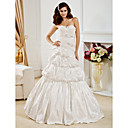 Ball Gown Sweetheart Floor-length Taffeta  Wedding Dress