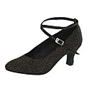 tecido sapatos de dança de salão superior sapatos modernos para mulheres