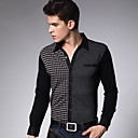 mannen cheque lange mouwen shirt