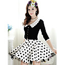 polka dots falda swing (corte fino)