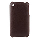 Litchi Pattern Hard Case for iPhone 3G and 3GS (Brown)