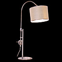 Comtemporary Fabric Table Light with Curving Stand