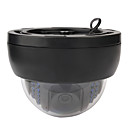 600TVL Indoor IR Dome-Kamera mit IR-CUT und 25 Meter IR-Range (blaue LEDs, 3,6 mm Objektiv, Schwarz Case)