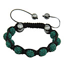 Crystal Ball Shambhala Rope Bracelet