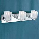 Modern Stainless Steel Wall Lights with 3 Lights in G9 Bulb Base Electroplate Finished