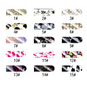 16 PCS Houndstooth Style Nail Foil Art Full Cover Stickers Manicure