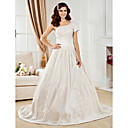 Ball Gown One Shoulder Court Train Satin  Wedding Dress