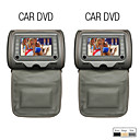 7 polegadas encosto de cabeça dvd player com tv, jogo (1 par)