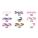 16 PCS Leopard Print Nail Foil Art Full Cover Stickers Manicure