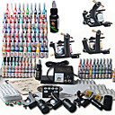 3 Cast Iron Tattoo Gun Kit for Lining and Shading with Top Quality LCD  Power Supply