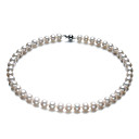 Splendida perla bianco con collana in argento donna Fibbia una