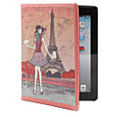Eiffel Tower Motif Housse en cuir PU avec support pour iPad et iPad 2 Nouveau