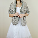  Elegant Faux Fox Fur Party / Evening Shawl / Wrap