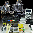 2 Cast Iron Tattoo Machine Guns Kit for Lining and Shading