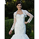 Gorgeous Lace Long Sleeve Wedding Jackets/Wraps With Beading (More Colors)