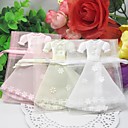 Lovely Dress Design Favors Bags - Set of 12 (More Colors)